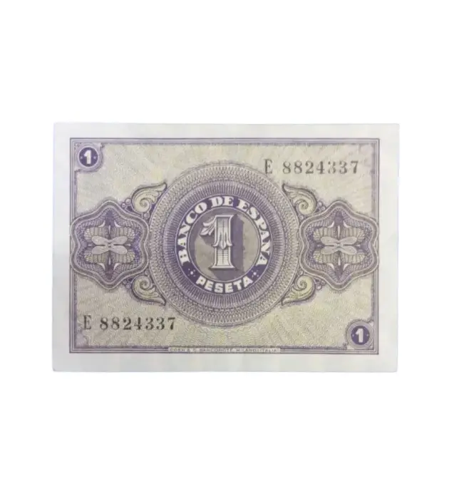 1 PESETA 1937 reverso