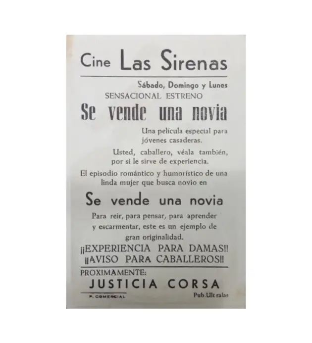 SE VENDE UNA NOVIA reverso