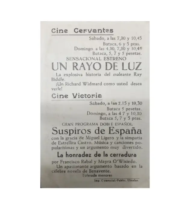 UN RAYO DE LUZ reverso