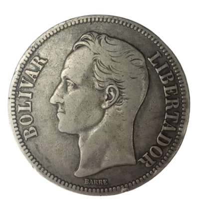 5 BOLIVARES 1924