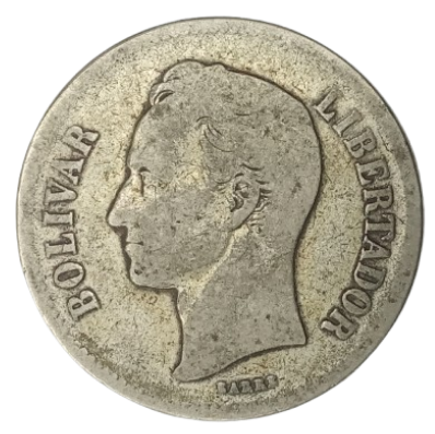 2 BOLIVARES 1873