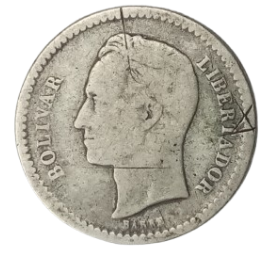 50 CÉNTIMOS DE  BOLIVAR 1945