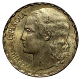 1 PESETA II REPÚBLICA 1937 LÁTON