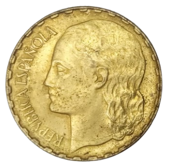 1 PESETA II REPÚBLICA 1937 LÁTON