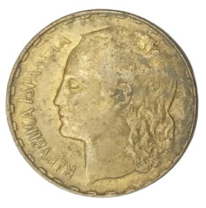 1 PESETA II REPÚBLICA 1937 LÁTON