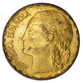 1 PESETA II REPÚBLICA 1937 LÁTON