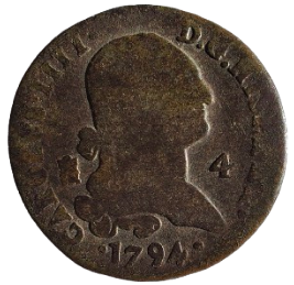 4 MARAVEDIES CARLOS IV 1794