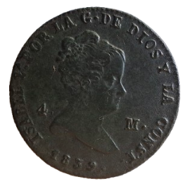 4 MARAVEDIES ISABEL II 1839