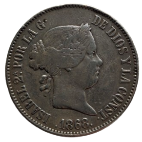 1 ESCUDO ISABEL II 1868