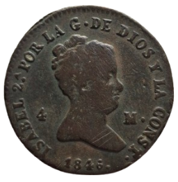 4 MARAVEDIES ISABEL II 1846
