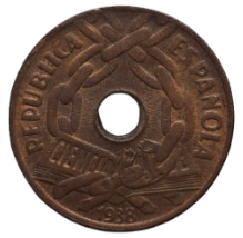 25 CÉNTIMOS II REPÚBLICA 1938
