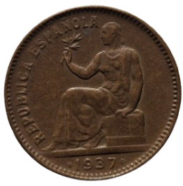 50 CENTIMOS II REPÚBLICA 1937 COBRE