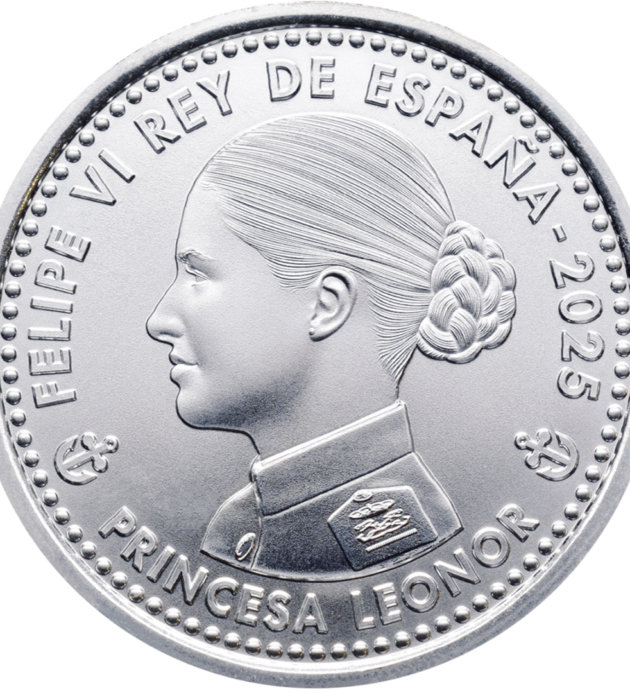 Moneda 40 euros plata 2025 Princesa de Asturias Juan Sebastián Elcano