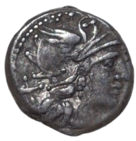 DENARIO REPUBLICANO FAMILIA RENIA. 138 a.C.