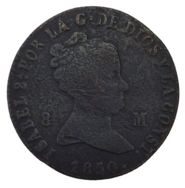 8 MARAVEDIES 1850 JUBIA