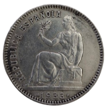 1 PESETA DE LA II REPÚBLICA ESPAÑOLA 1933