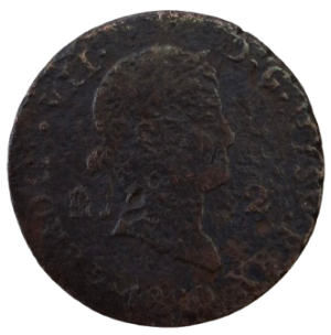 2 MARAVEDIES FERNANDO VIII 1820