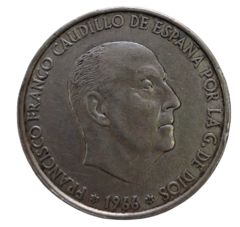 100  PESETAS DE PLATA 1966 *66