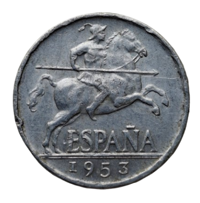 5 CÉNTIMOS DE PESETA DE 1953