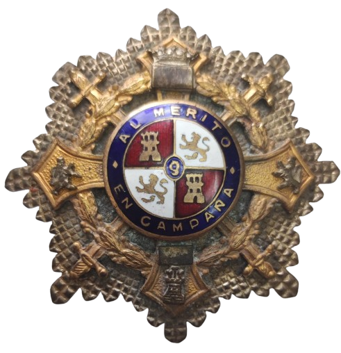 PLACA A LA CRUZ DE GUERRA AL MÉRITO EN CAMPAÑA (1938-1942)