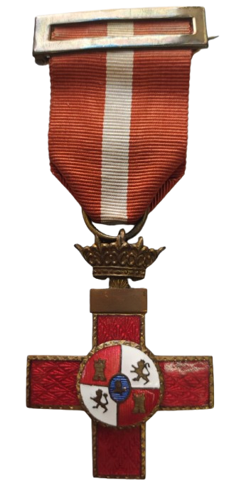 CRUZ AL MERITO MILITAR CON DISTINTIVO ROJO (ANTERIOR A 1975)
