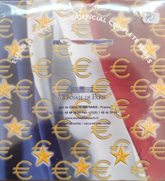 CARTERA 8 VALORES SERIE COMPLETA 2003 FRANCIA