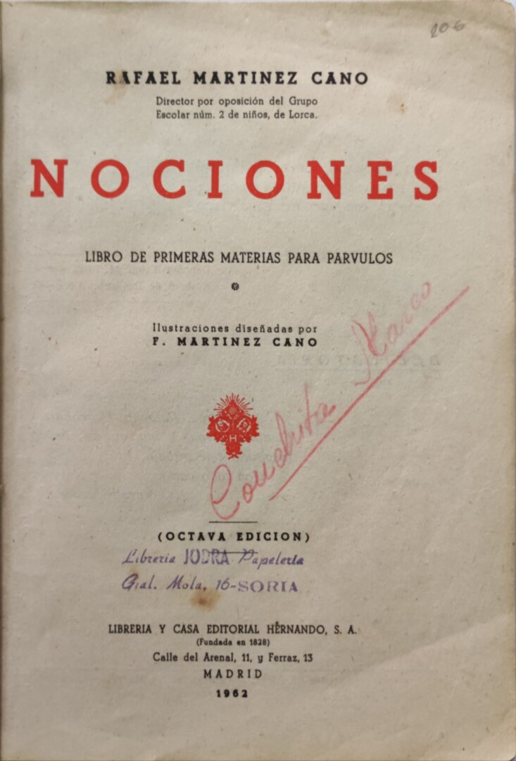 LIBRO NOCIONES 1962 - Imagen 2