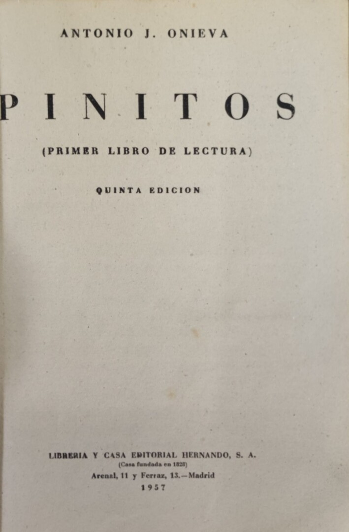LIBRO PINITOS 1957 - Imagen 2