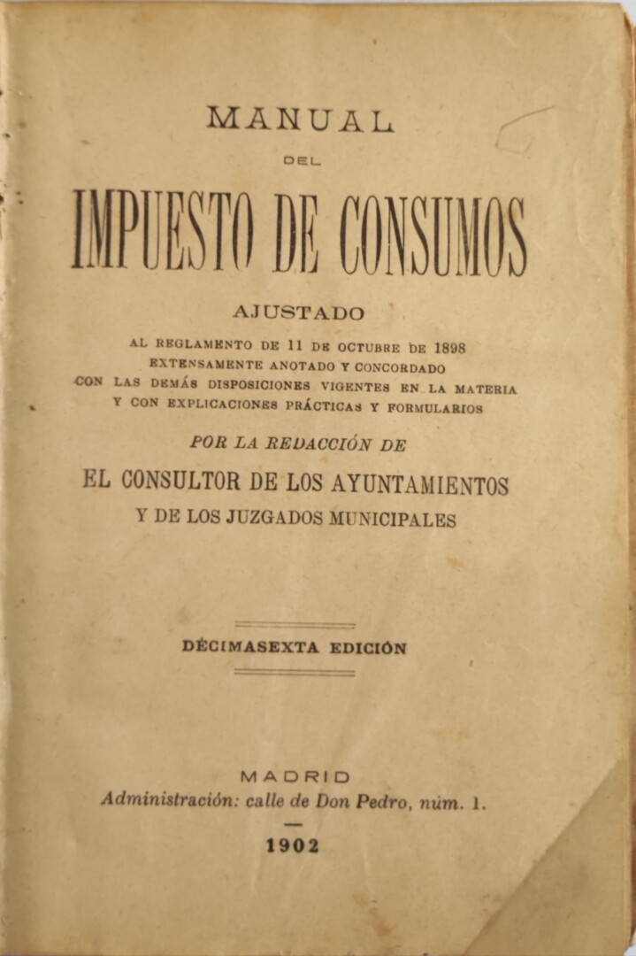 IMPUESTOS DE CONSUMOS 1902 - Imagen 7
