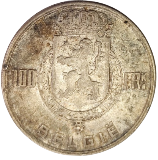 100 FRANCOS BÉLGICA 1949