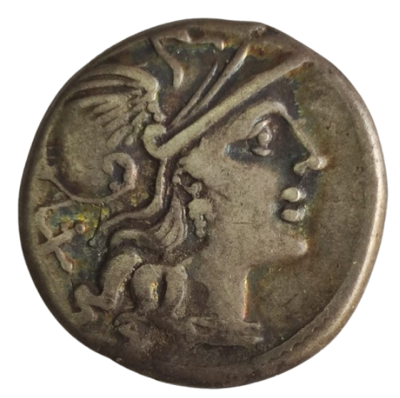 DENARIO REPUBLICANO DE LA FAMILIA CORNELIA. 151 A.C.