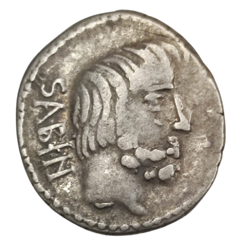DENARIO REPUBLICA ROMANA FAMILIA TITURIA 89 A.C.