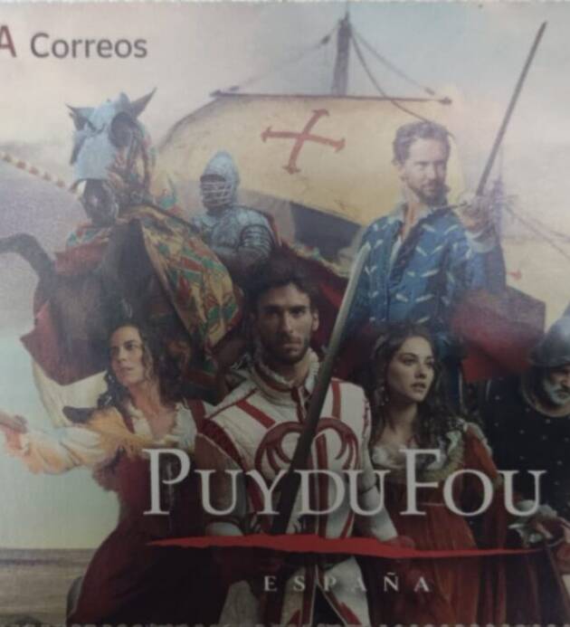 HOJA BLOQUE 2021 OCIO Y AFICIONES. PARQUES TEMÁTICOS: PUY DU FOU