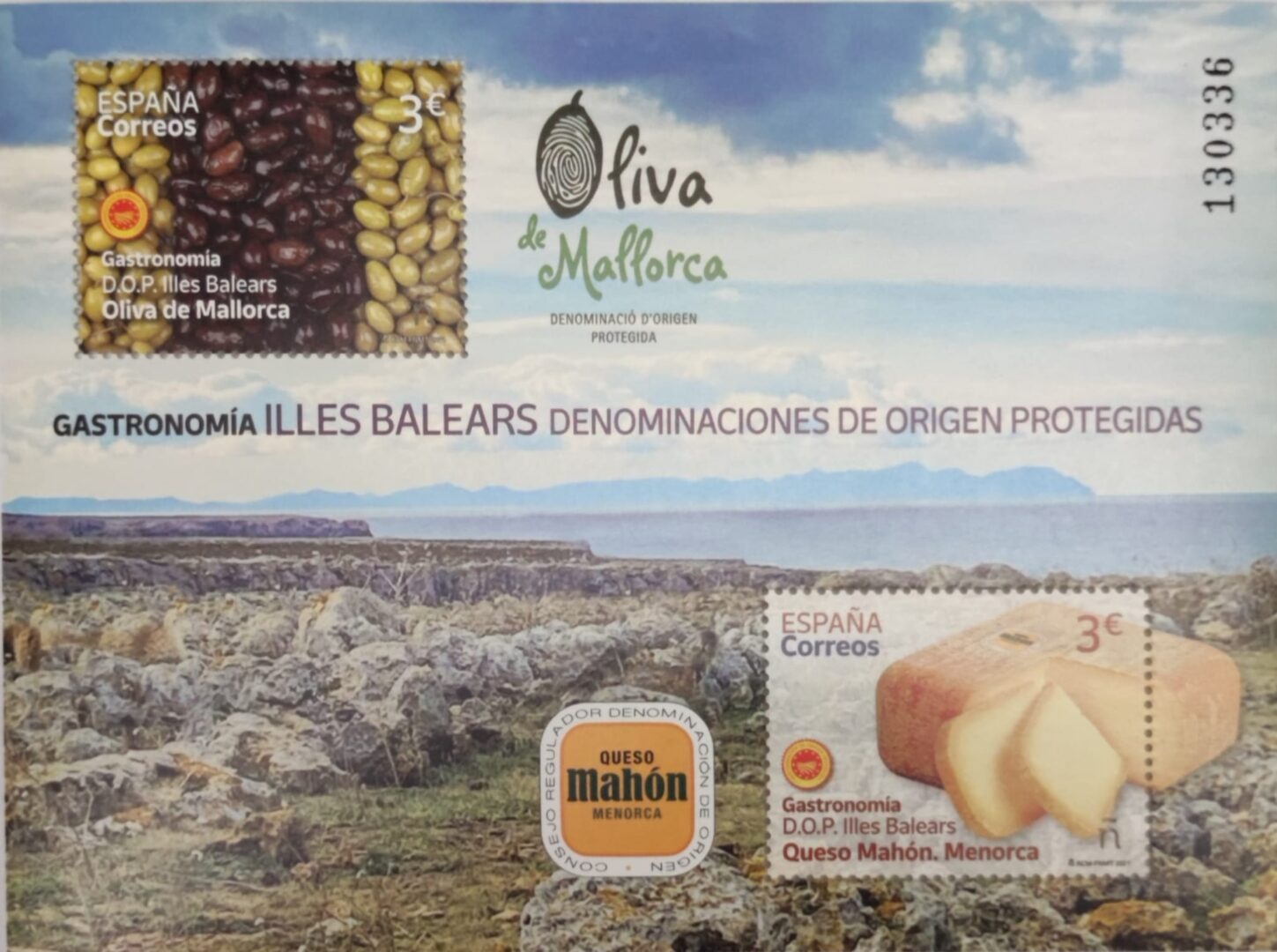 HOJA BLOQUE GASTRONOMÍA 2021. DENOMINACIÓN DE ORIGEN ISLAS BALEARES