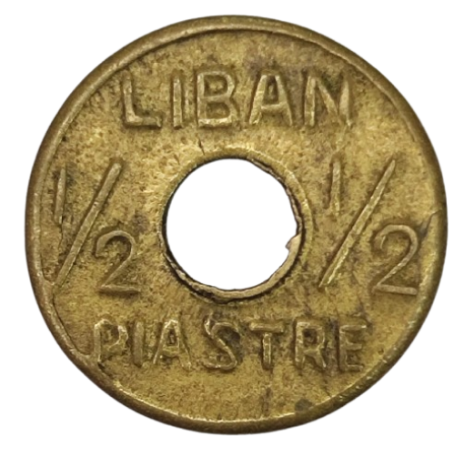 1/2 PIASTRA DE LIBANO 1941