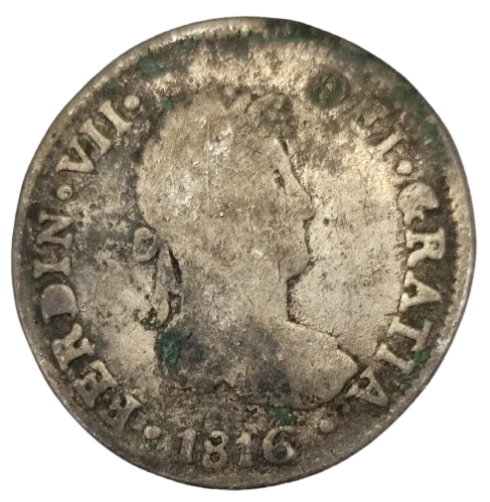 DOS REALES FERNANDO VII LIMA 1816
