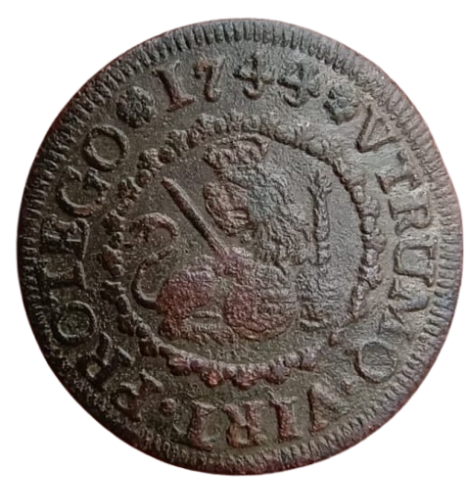 2 MARAVEDIES FELIPE V SEGOVIA 1744