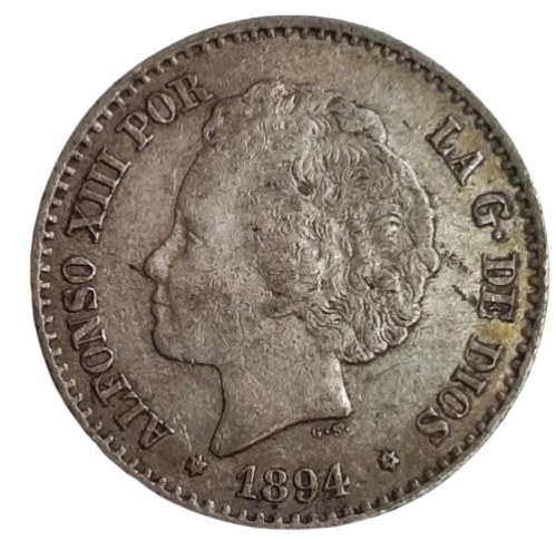 50 CÉNTIMOS DE PESETA ALFONSO XIII 1894
