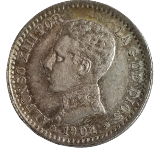 50 CÉNTIMOS DE PESETA ALFONSO XIII 1904