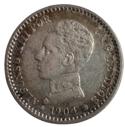 50  CÉNTIMOS DE PESETA ALFONSO XIII 1904