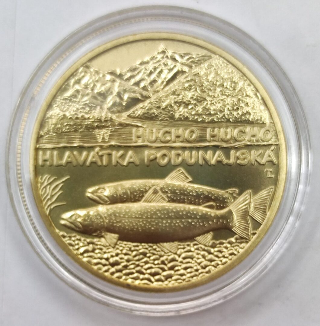 5 EURO ESLOVAQUIA 2005 HUCHO HUCHO-SALMÓN DEL DANUBIO. - Imagen 2