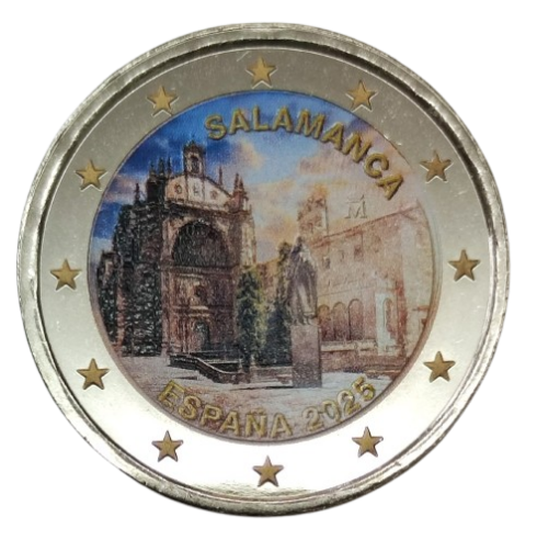 MONEDA 2 EURO CONMEMORATIVA ESPAÑA 2025 SALAMANCA COLOR TIPO1