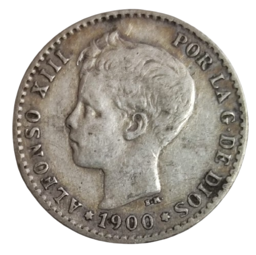 50 CÉNTIMOS DE PESETA ALFONSO XIII 1900