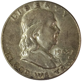MEDIO DOLAR EE.UU. PLATA 1963