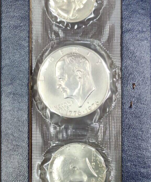 SET DE PLATA SIN CIRCULAR DEL BICENTENARIO DE LA INDEPENCIA DE LOS EE.UU. 1776-1976