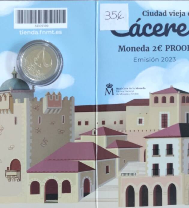 CATERITA DE 2€ ESPAÑA 2023 CIUDAD VIEJA DE CÁCERES