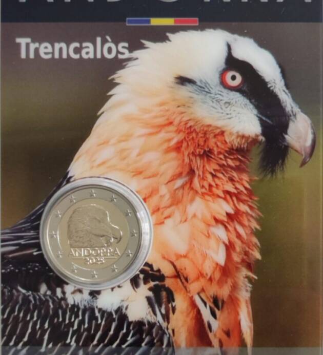 2 EURO CONMEMORATIVOS ANDORRA 2025 DEDICADA AL QUEBRANTAHUESOS (TRENCALÓS)