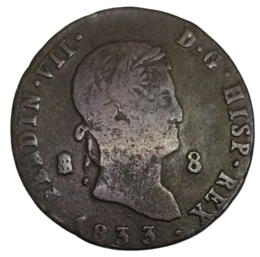 8  MARAVADÍES FERNANDO VII SEGOVIA 1833