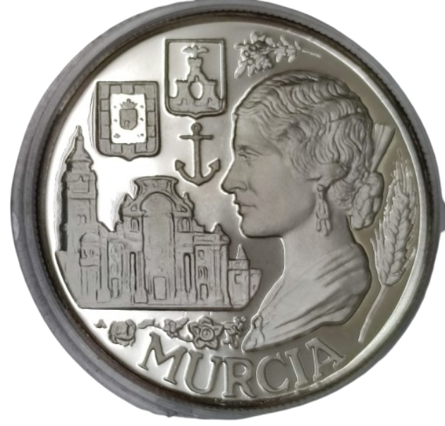 MEDALLA COMUNIDAD AUTÓNOMA MURCIA PLATA FINA