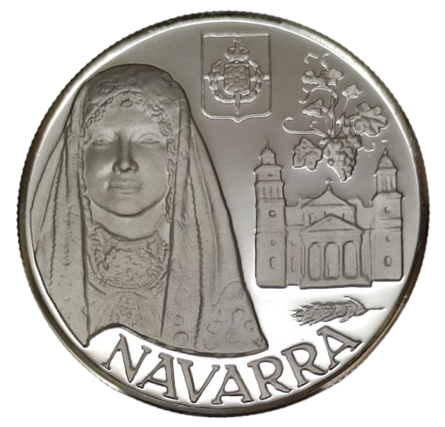 MEDALLA COMUNIDAD AUTÓNOMA NAVARRA PLATA FINA
